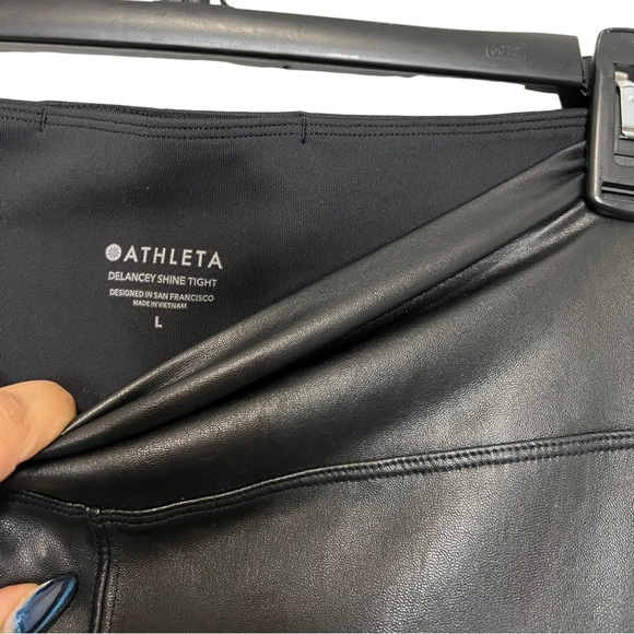 Athleta Delancey Shine Tight Leggings Black Size L - Picture 4 of 4